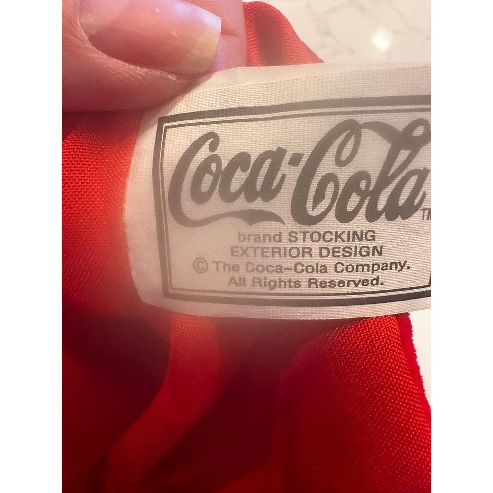 Coca-Cola Christmas Stocking Red Sequin Harlequin Diamond Cavanagh Group NWT